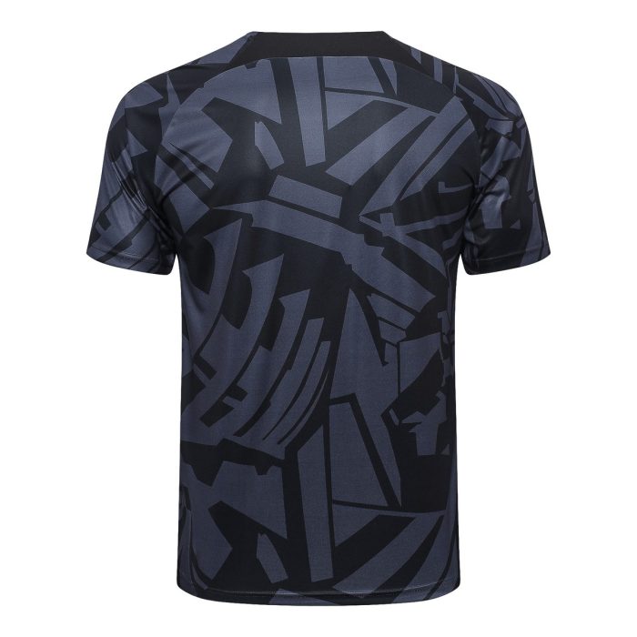 PSG 22/23 Jordan Dark Grey Splatter Short Sleeve Training Set with Pants - 图片 7