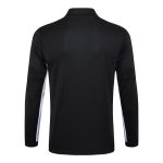 PSG 23-24 Black Half-Zip Jacket with White Shoulders - 图片 7