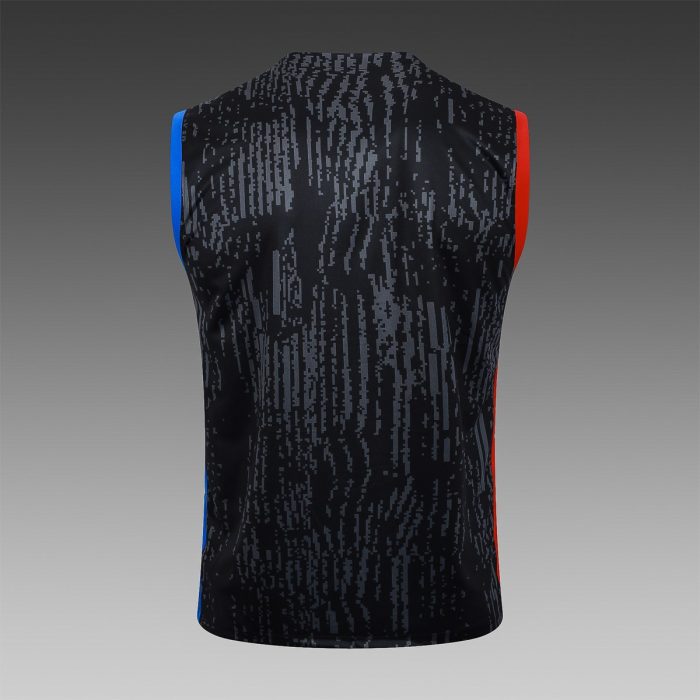 Paris Saint-Germain 23-24 Vest Black with Red and Blue Sleeve Trim - 图片 8