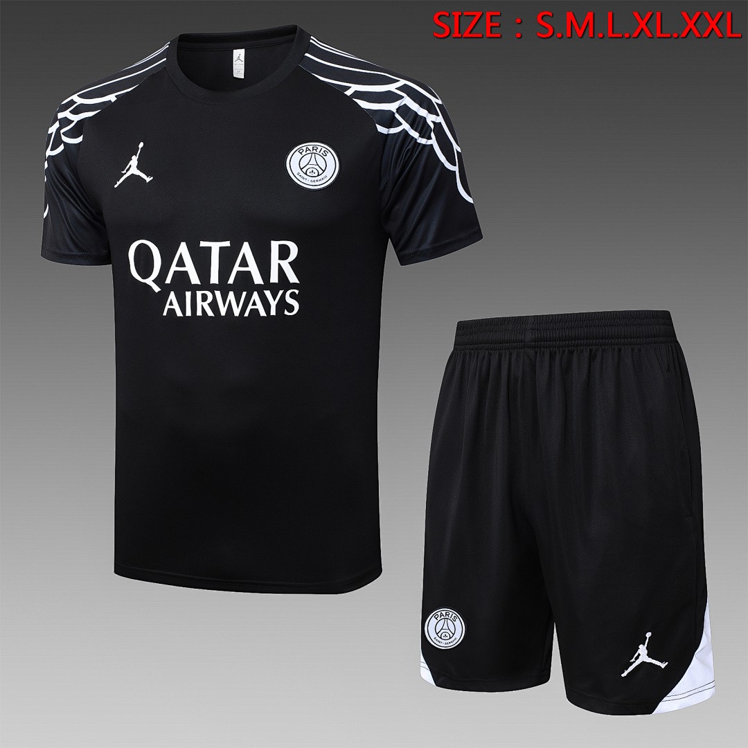 Jordan Paris Black Splatter Short Sleeve T-Shirt