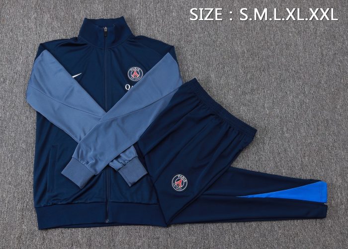 Paris Saint-Germain 2025/26 Long Zip Jacket - Grey Sleeves - 图片 2