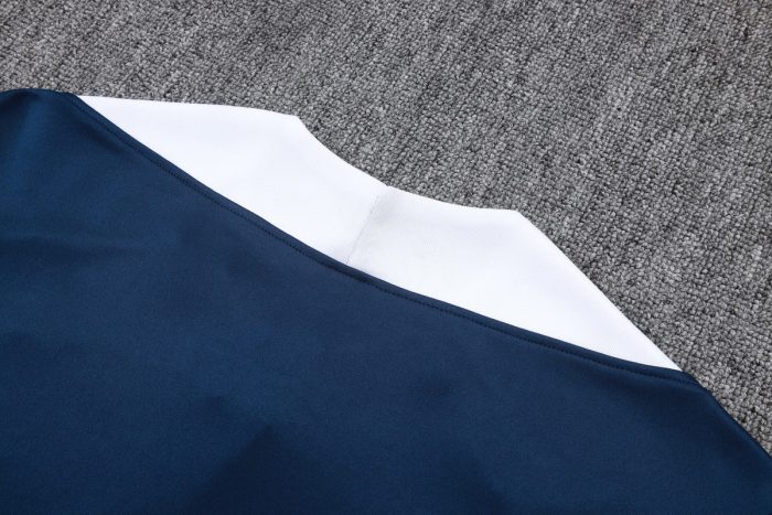 Paris Saint-Germain 2025/26 Half-Zip Jacket Blue with White Shoulders - 图片 3