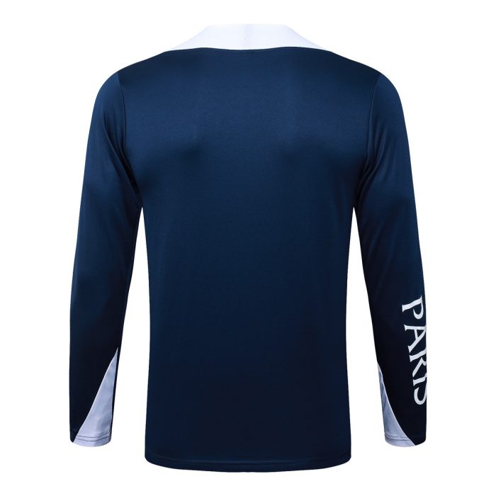 Paris Saint-Germain 2025/26 Half-Zip Jacket Blue with White Shoulders - 图片 7