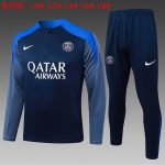 Paris Saint-Germain 2025/26 Semi-Zip Jacket Kids - Blue