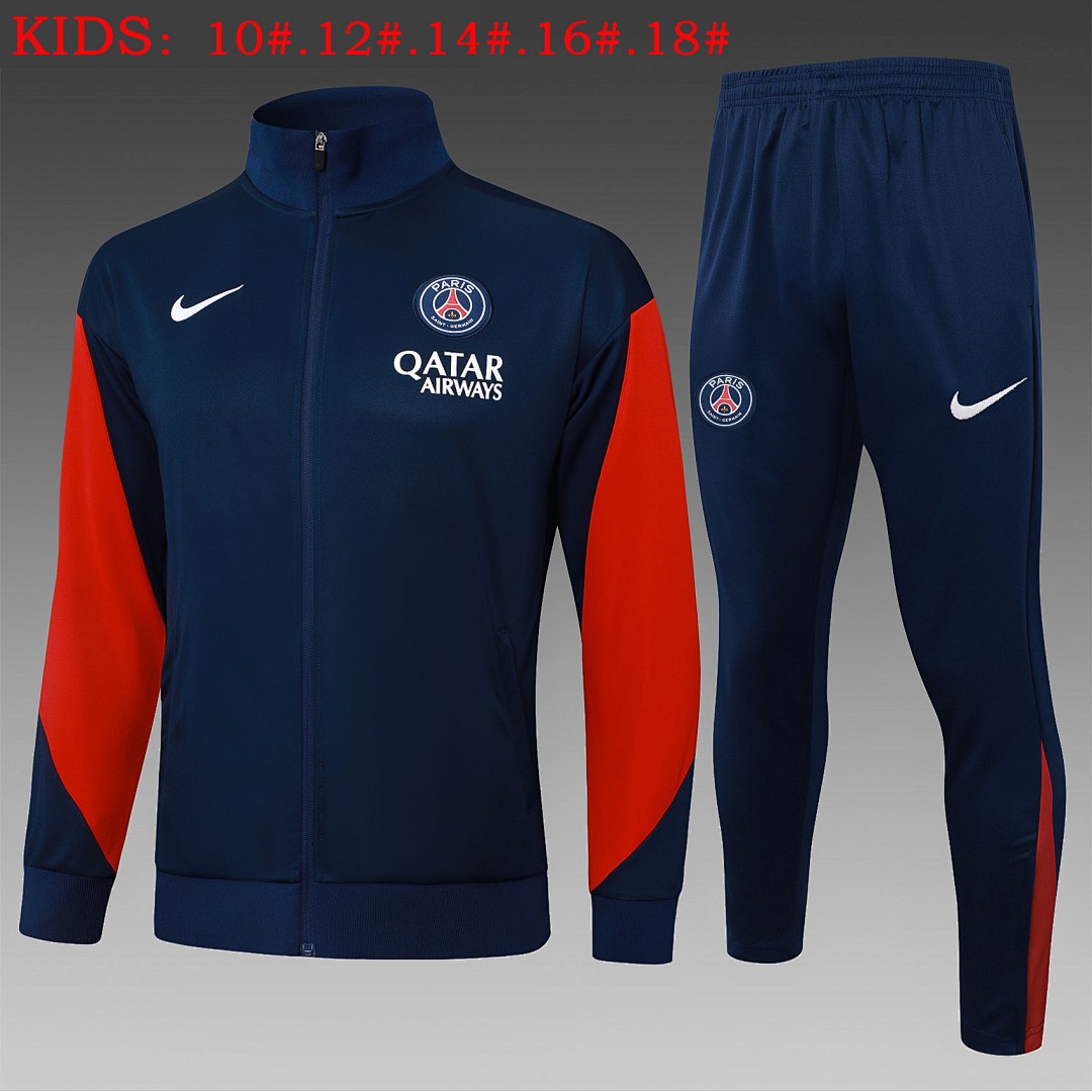 Paris Saint-Germain 2025/26 Long Sleeve Kids Jersey - Blue