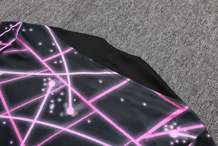 Paris Saint-Germain 2024 Black Starry Sky Print Half-Zip Jacket - 图片 3