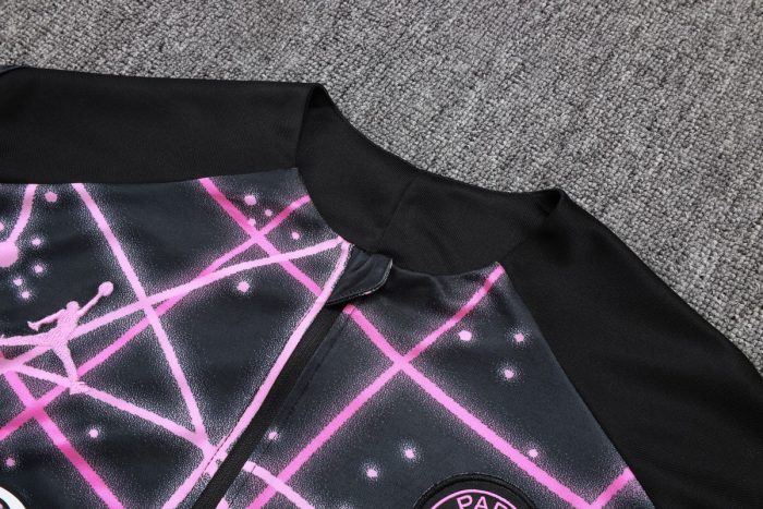 Paris Saint-Germain 2024 Black Starry Sky Print Half-Zip Jacket - 图片 6