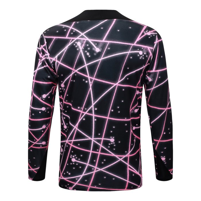 Paris Saint-Germain 2024 Black Starry Sky Print Half-Zip Jacket - 图片 7