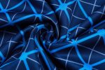 Paris Saint-Germain 2024 Half-Zip Jacket Blue Grid Print - 图片 4