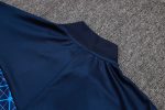 Paris Saint-Germain 2024 Half-Zip Jacket Blue Grid Print - 图片 5