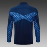 Paris Saint-Germain 2024 Half-Zip Jacket Blue Grid Print - 图片 8