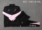 Paris Saint-Germain 24-25 Long Sleeve Training Jacket Black with Pink Sleeves - 图片 2