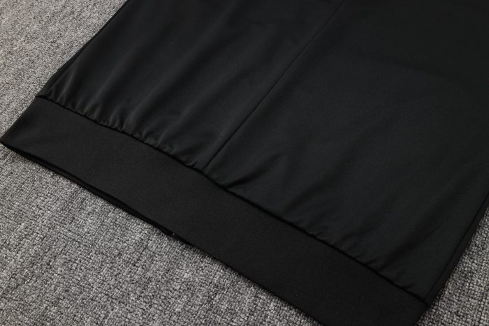 Paris Saint-Germain 24-25 Long Sleeve Training Jacket Black with Pink Sleeves - 图片 3