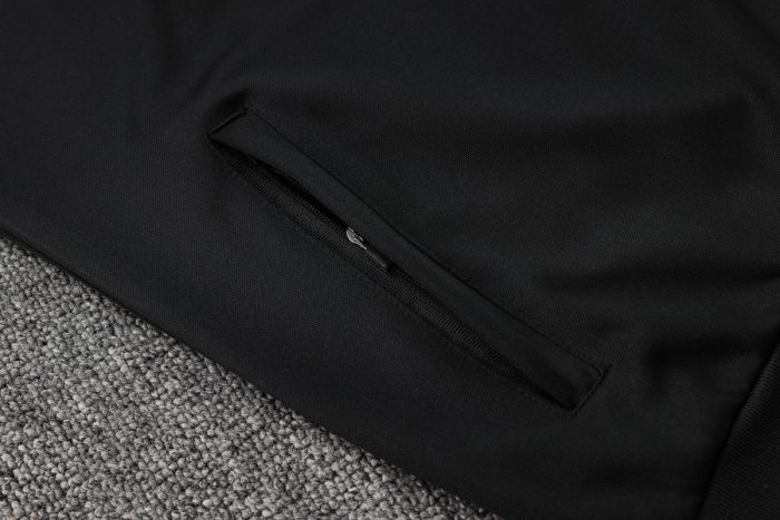 Paris Saint-Germain 24-25 Long Sleeve Training Jacket Black with Pink Sleeves - 图片 4
