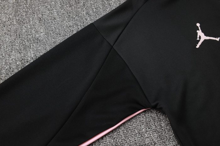 Paris Saint-Germain 24-25 Long Sleeve Training Jacket Black with Pink Sleeves - 图片 5