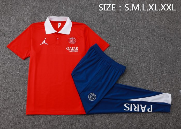 Paris Saint-Germain 24/25 Polo Shirt Red - 图片 2