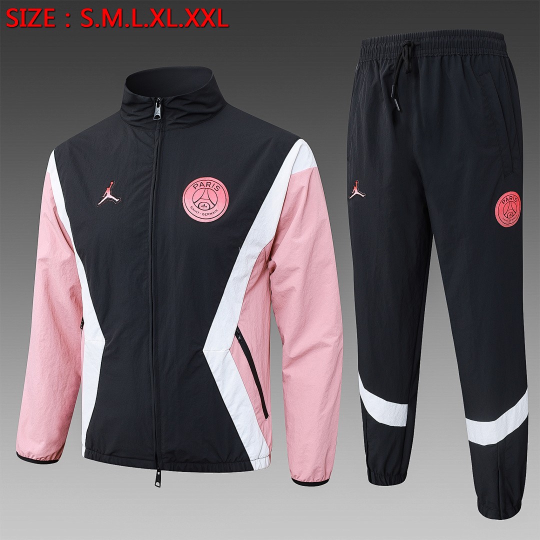Paris Saint-Germain Black Long Zipper Jacket