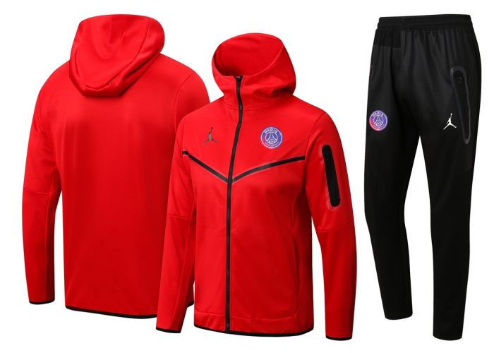 PSG 22-23 Red Long Zip Jacket - 图片 5