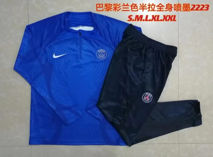 PSG 22/23 Half-Zip Jacket (Spray Ink Style) - 图片 9