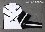 PSG 23-24 Half-Zip Jacket White with Black Shoulder Panels - 图片 2