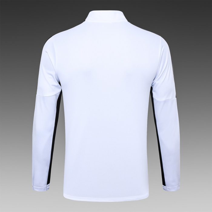 PSG 23-24 Half-Zip Jacket White with Black Shoulder Panels - 图片 8
