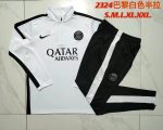 PSG 23-24 Half-Zip Jacket White with Black Shoulder Panels - 图片 9