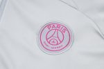 PSG 23-24 Half-Zip Jacket Light Gray with Fluorescent Green Sleeves - 图片 5