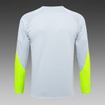 PSG 23-24 Half-Zip Jacket Light Gray with Fluorescent Green Sleeves - 图片 7