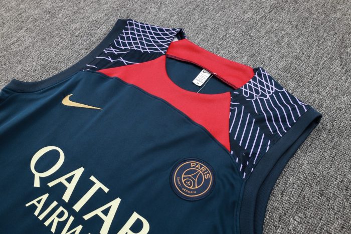Paris Saint-Germain 23/24 Blue Vest with Red Collar - 图片 6