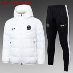 Paris Saint-Germain 23-24 White Padded Jacket (Black Logo) - 图片 2