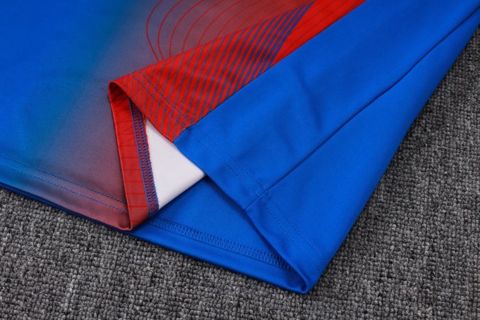 Paris Saint-Germain 25/26 Half-Zip Jacket Blue Red Splatter - 图片 5
