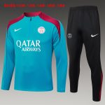 PSG 24-25 Half Zip Jacket Kids Blue - 图片 2