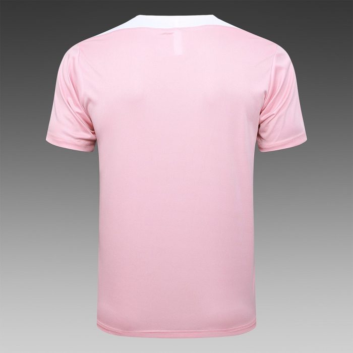 Paris Saint-Germain 24/25 Jordan Short Sleeve Training Top - Pink with White Shoulders - 图片 7