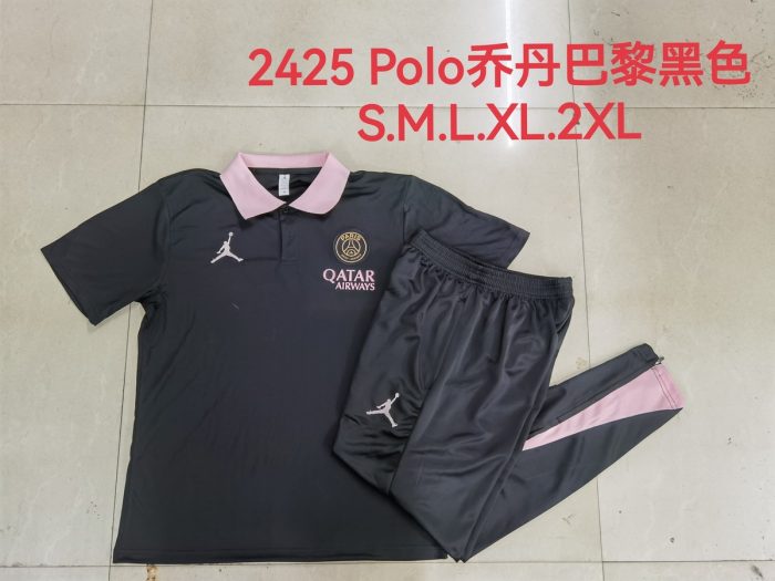 Paris Saint-Germain 24/25 Black Polo Shirt - 图片 9
