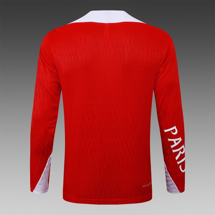 Paris Saint-Germain 2025/26 Player Version Half-Zip Jacket Red - 图片 8