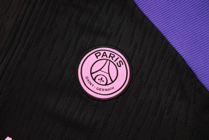 PSG 24-25 Jordan Black Half-Zip Jacket (Player Version) - 图片 6
