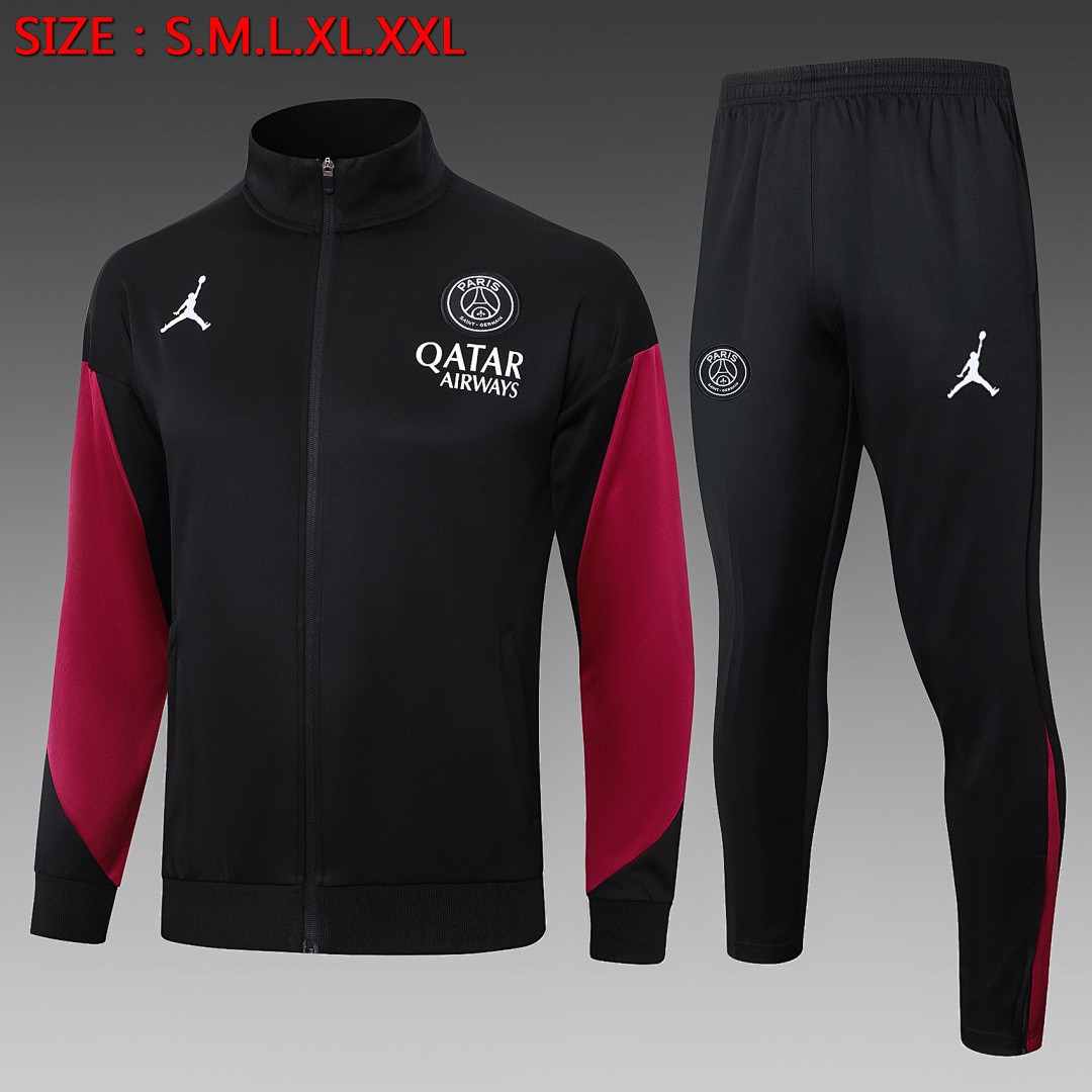 Paris Saint-Germain 24-25 Long Zipper Jacket Black