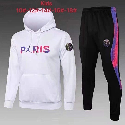 PSG 2021-22 Jordan White Kids Cap (Front Colorful Logo)