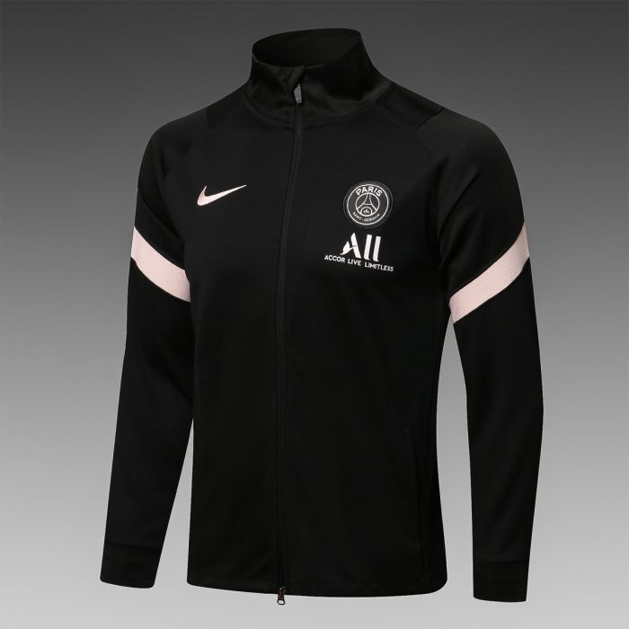 PSG 21-22 Long Zip Jacket Black - 图片 4