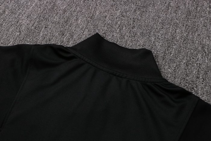 PSG 21/22 Long Zip Jacket Black (Pink Logo) - 图片 6