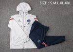 PSG 21-22 Long Zip Jacket with Hood Light Gray - 图片 2