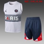 PSG 22/23 Jordan White Vest (Grey Chest Logo)