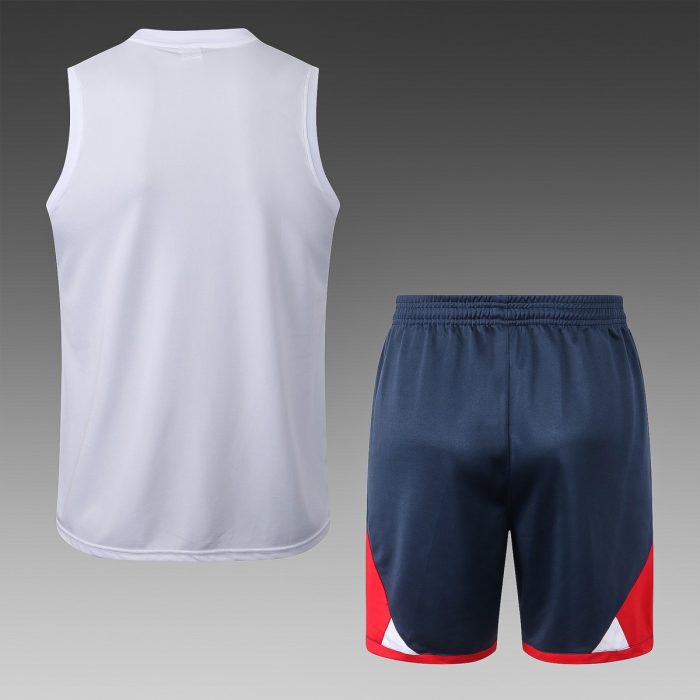 PSG 22/23 Jordan White Vest (Grey Chest Logo) - 图片 7
