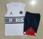 PSG 22/23 Jordan White Vest (Grey Chest Logo) - 图片 9