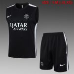 Paris Saint-Germain 23-24 Black Vest with White Shoulders