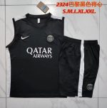 Paris Saint-Germain 23-24 Black Vest with White Shoulders - 图片 9