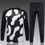 PSG 23-24 Half-Zip Jordan Black Yellow Splatter - 图片 6
