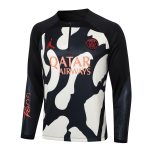 PSG 23-24 Half-Zip Jordan Black Yellow Splatter - 图片 8