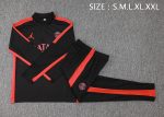 PSG 23-24 Half-Zip Jacket Black with Red Shoulder - 图片 2