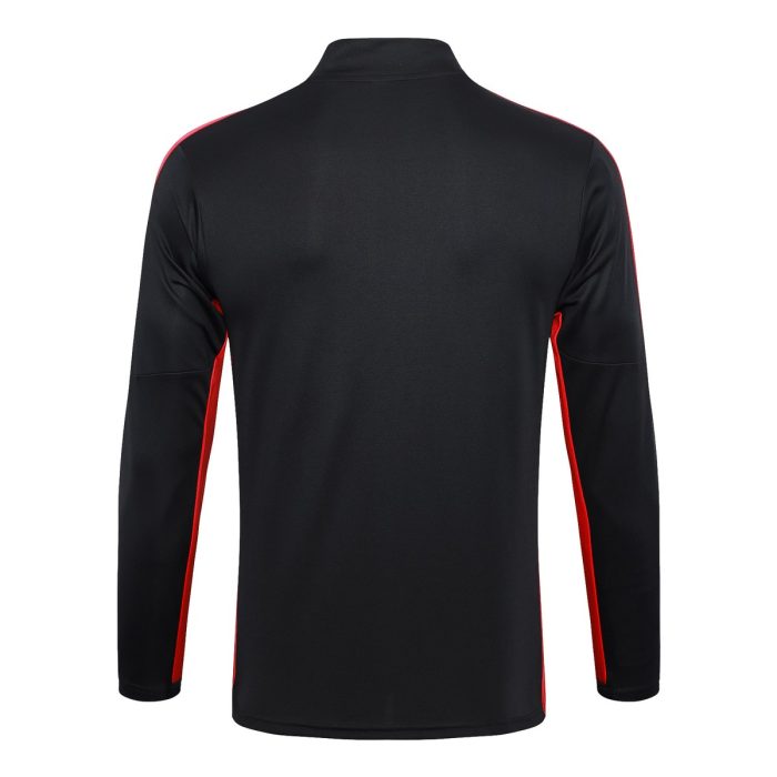 PSG 23-24 Half-Zip Jacket Black with Red Shoulder - 图片 7